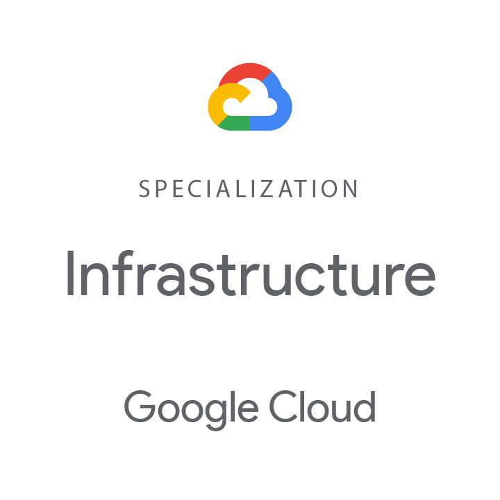 Google Cloud Infrastructure Specialization Badge